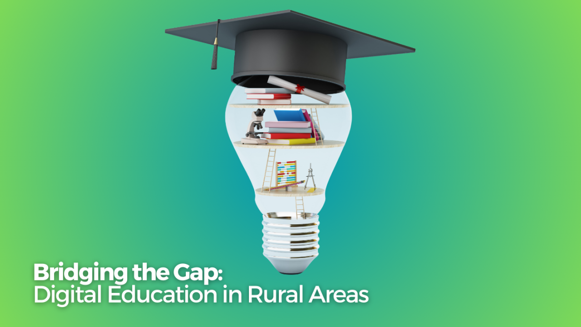 How might we improve access to education and digital literacy skills in rural areas to promote economic growth and development?